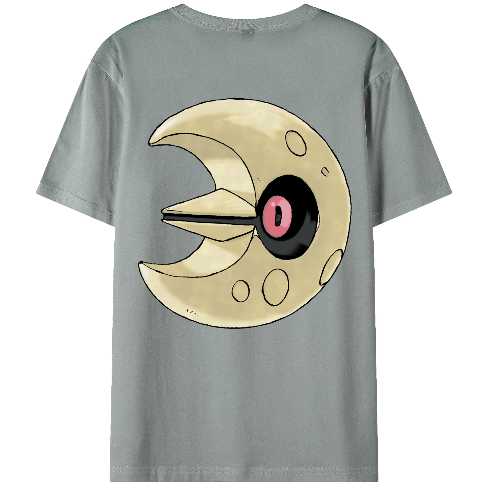 （画像用） ポケットモンスター Pokémon 綿100％ メンズ半袖Tシャツ（バックプリント） 通気性